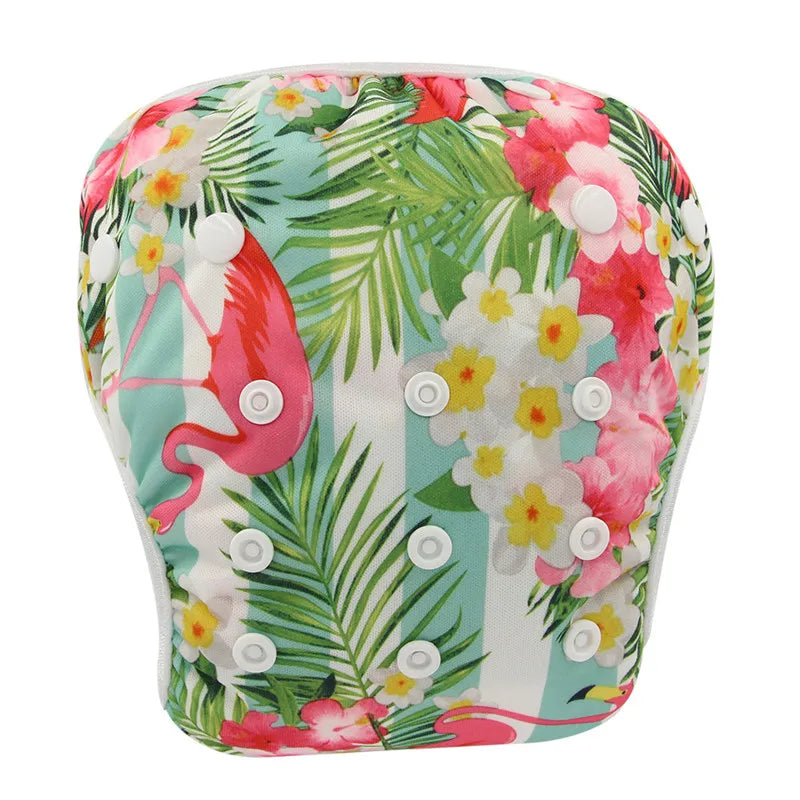 Baby Swim Diaper Waterproof Adjustable Cloth Diapers Pool Pant Swimming Diaper Cover Reusable Washable Baby Nappies