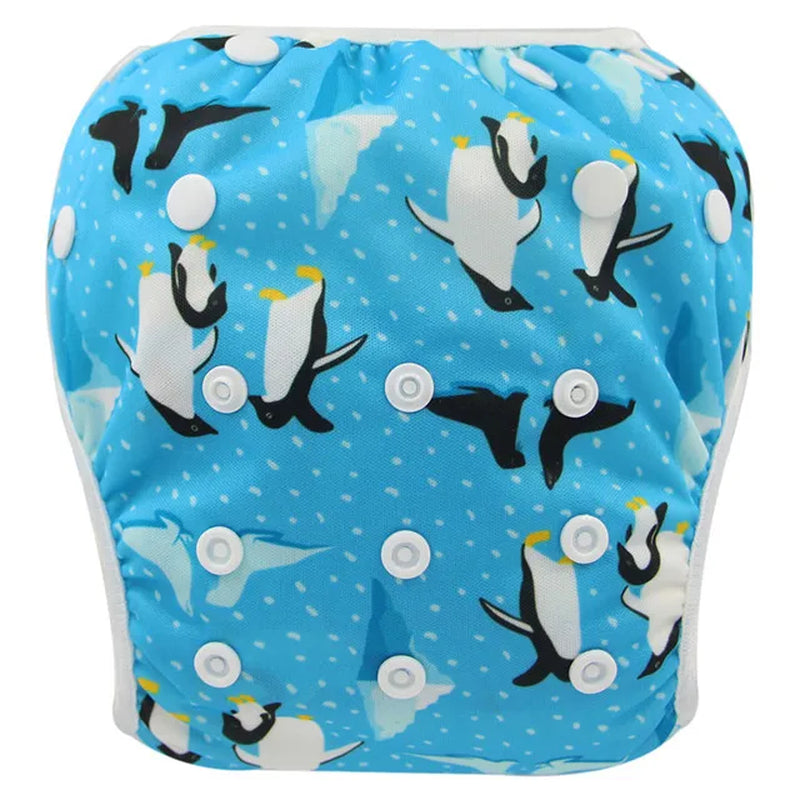 Baby Swim Diaper Waterproof Adjustable Cloth Diapers Pool Pant Swimming Diaper Cover Reusable Washable Baby Nappies