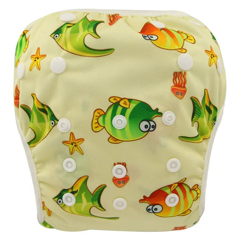 Baby Swim Diaper Waterproof Adjustable Cloth Diapers Pool Pant Swimming Diaper Cover Reusable Washable Baby Nappies