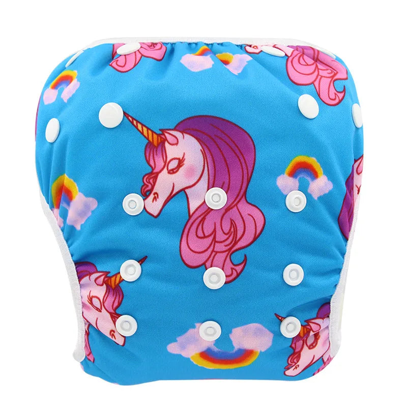 Baby Swim Diaper Waterproof Adjustable Cloth Diapers Pool Pant Swimming Diaper Cover Reusable Washable Baby Nappies