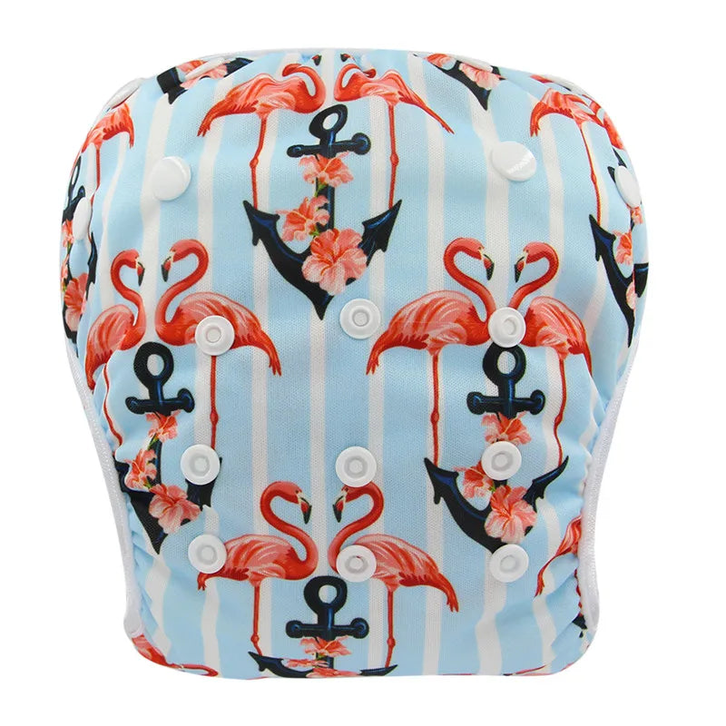 Baby Swim Diaper Waterproof Adjustable Cloth Diapers Pool Pant Swimming Diaper Cover Reusable Washable Baby Nappies