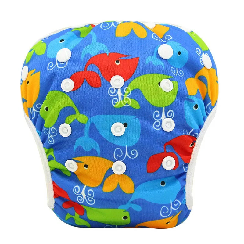Baby Swim Diaper Waterproof Adjustable Cloth Diapers Pool Pant Swimming Diaper Cover Reusable Washable Baby Nappies