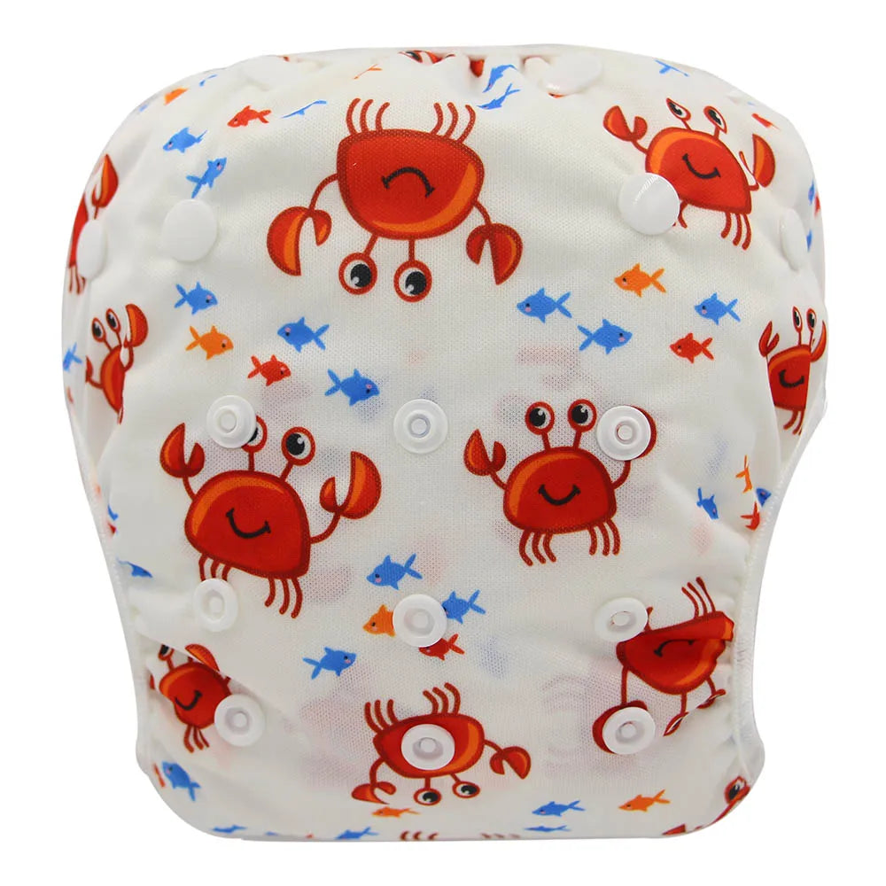 Baby Swim Diaper Waterproof Adjustable Cloth Diapers Pool Pant Swimming Diaper Cover Reusable Washable Baby Nappies